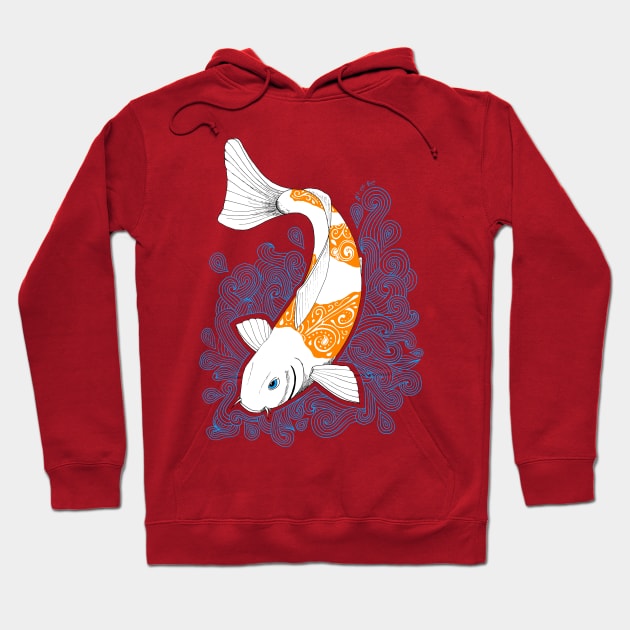 Kois et Be - Koi Ochiba Hoodie by Art_et_Be